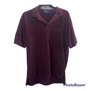 Polo Ralph Lauren, purple, short sleeve shirt, size large